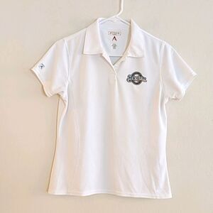 Milwaukee Brewers Baseball Antigua White Golf Polo MLB - Size S